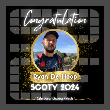 Celebrating Ryan De Hoop: SCOTY – Solar Cleaner of the Year 2024